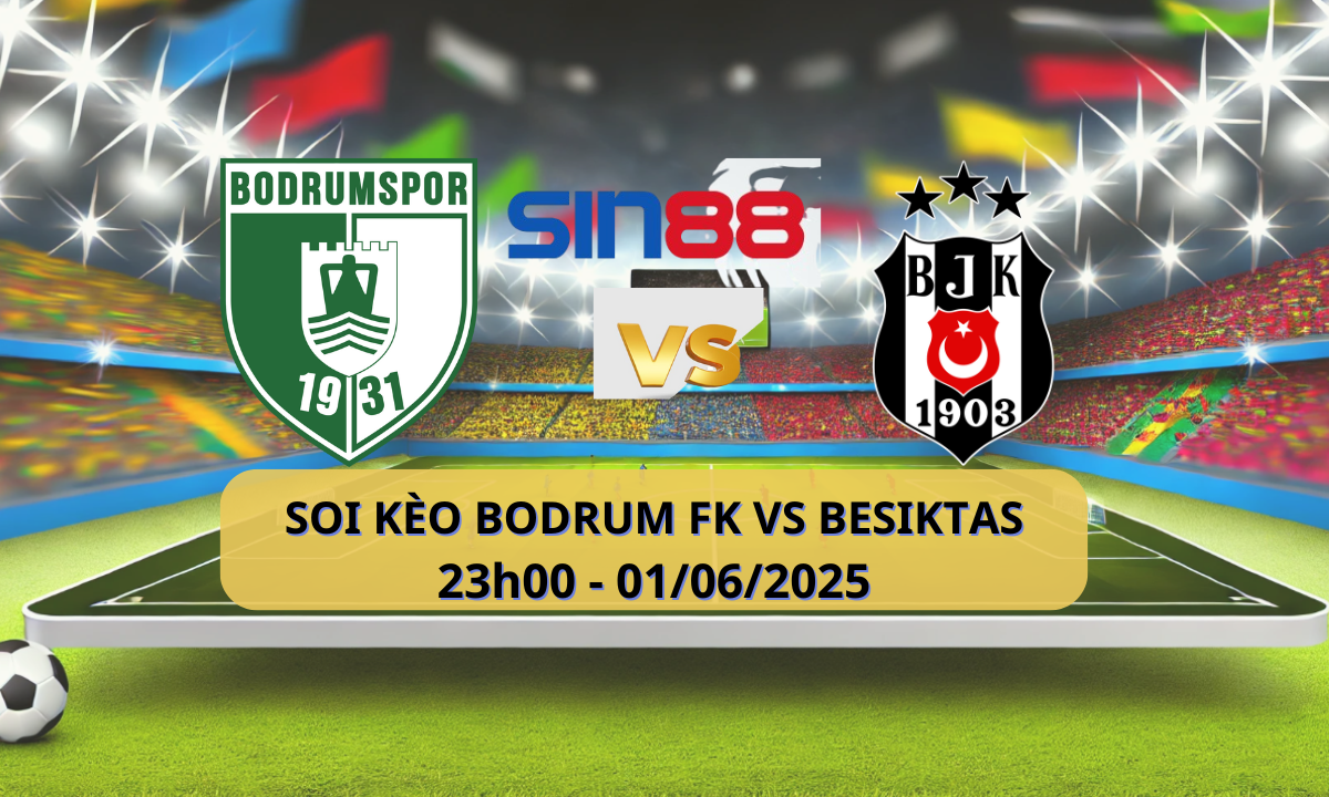 Trận đấu bóng đá giữa Bodrumspor FK và Besiktas JK